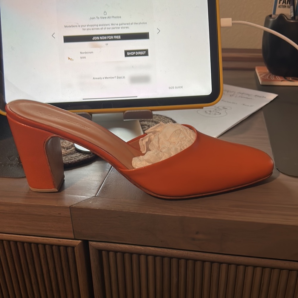 NWT Rachel Comey Zan Mule Color Orange Size10 - Picture 3 of 8